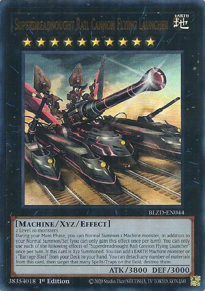 Superdreadnought Rail Cannon Flying Launcher [BLZD-EN044] Ultra Rare | Exor Games Bridgewater