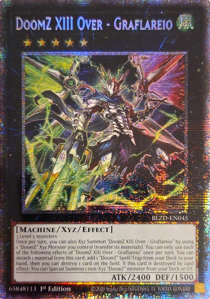 DoomZ XIII Over - Graflareio (Starlight Rare) [BLZD-EN045] Starlight Rare | Exor Games Bridgewater