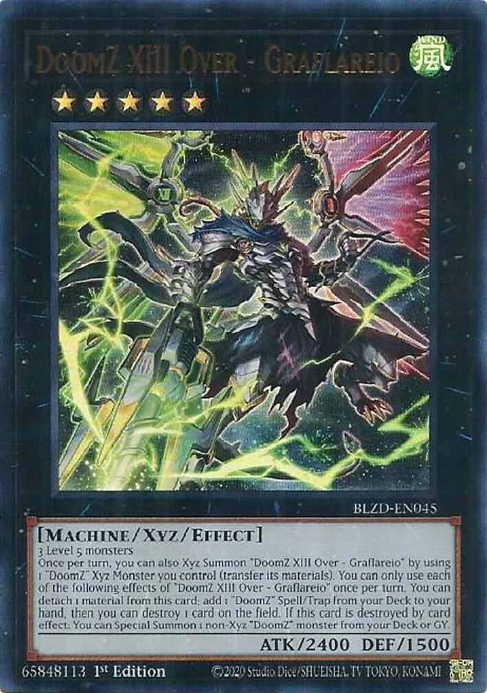 DoomZ XIII Over - Graflareio [BLZD-EN045] Ultra Rare | Exor Games Bridgewater