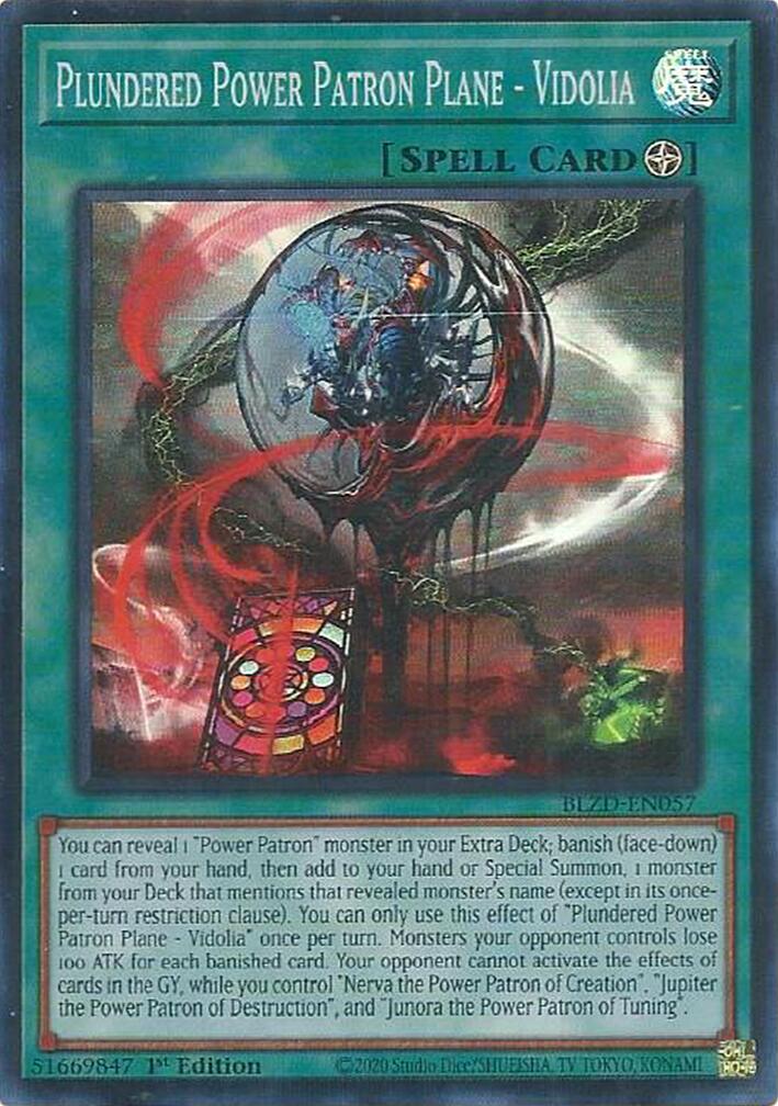 Plundered Power Patron Plane - Vidolia [BLZD-EN057] Super Rare | Exor Games Bridgewater