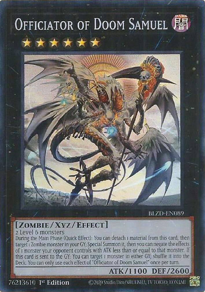 Officiator of Doom Samuel [BLZD-EN089] Super Rare | Exor Games Bridgewater