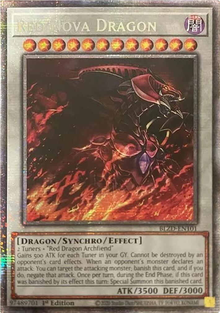 Red Nova Dragon (Starlight Rare) [BLZD-EN101] Starlight Rare | Exor Games Bridgewater