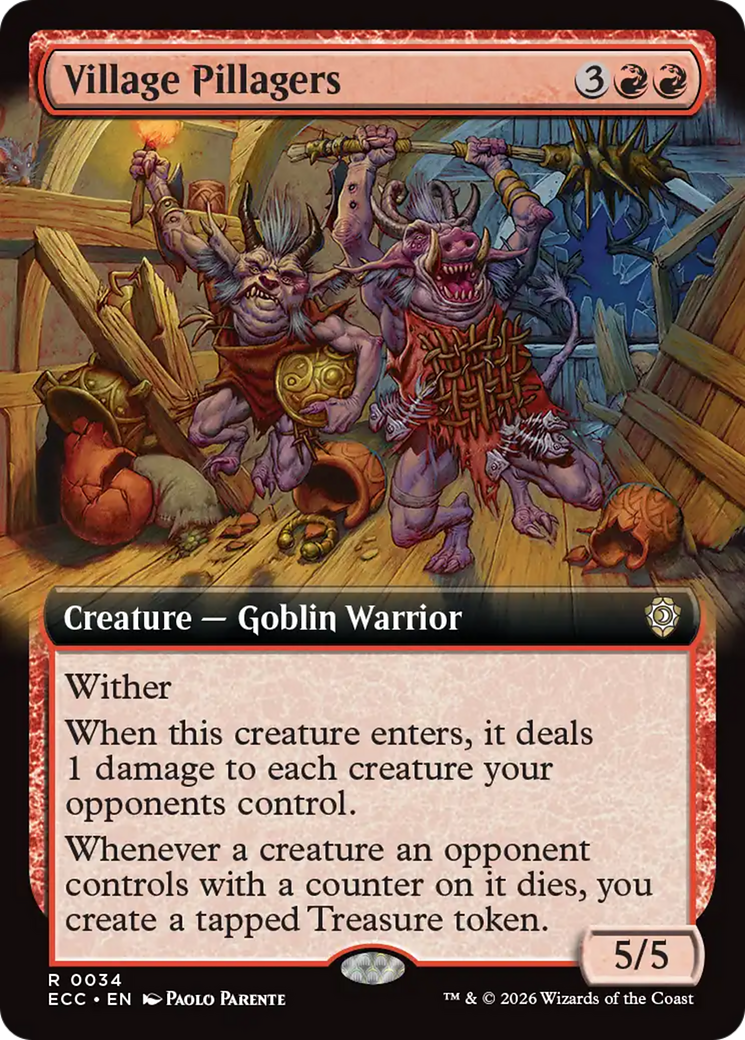 Village Pillagers (Extended Art) [Lorwyn Eclipsed Commander] | Exor Games Bridgewater