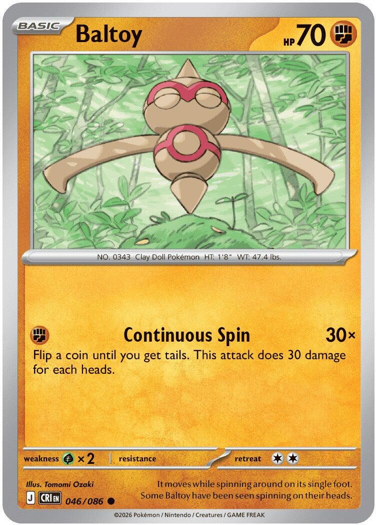 Baltoy (046/086) [Mega Evolution: Chaos Rising] | Exor Games Bridgewater