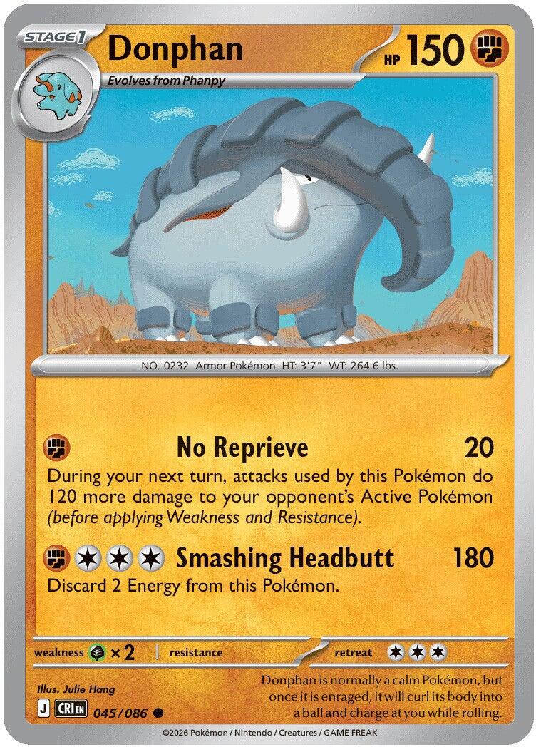 Donphan (045/086) [Mega Evolution: Chaos Rising] | Exor Games Bridgewater