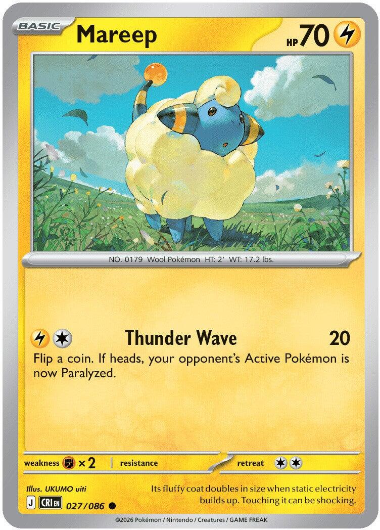 Mareep (027/086) [Mega Evolution: Chaos Rising] | Exor Games Bridgewater