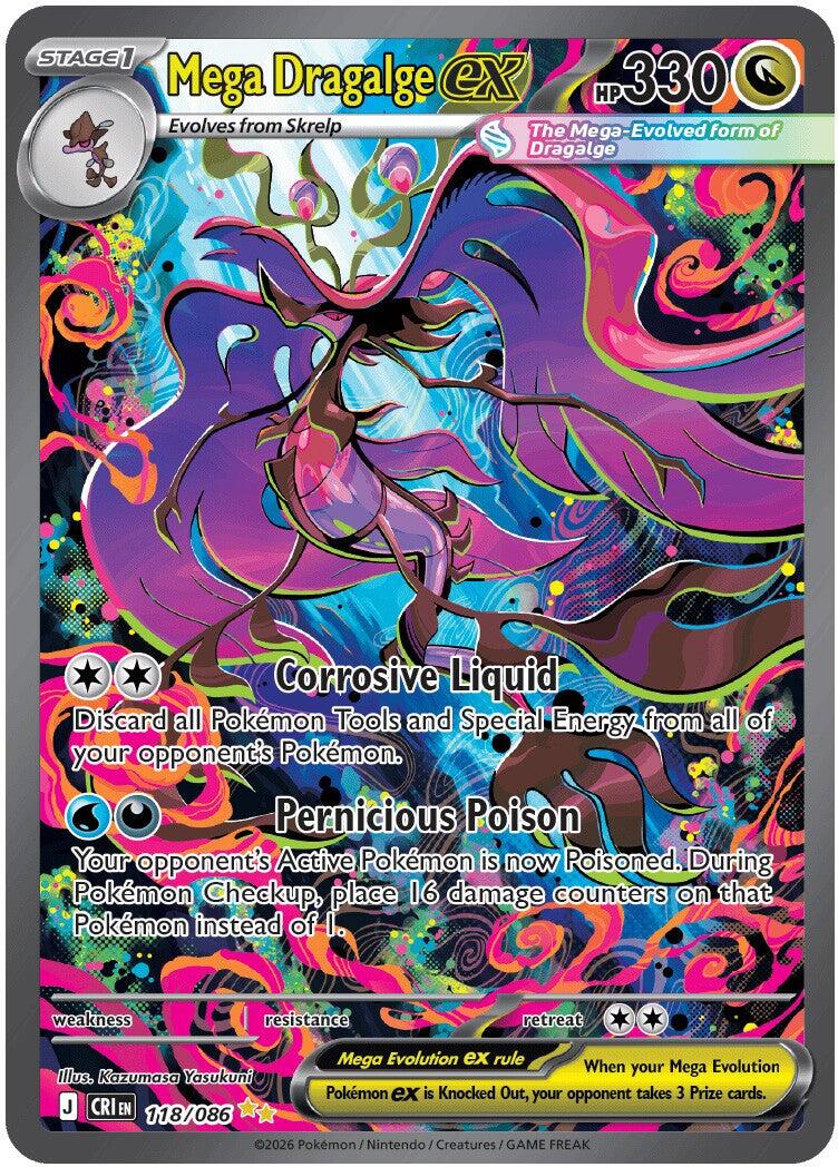 Mega Dragalge ex (118/086) [Mega Evolution: Chaos Rising] | Exor Games Bridgewater