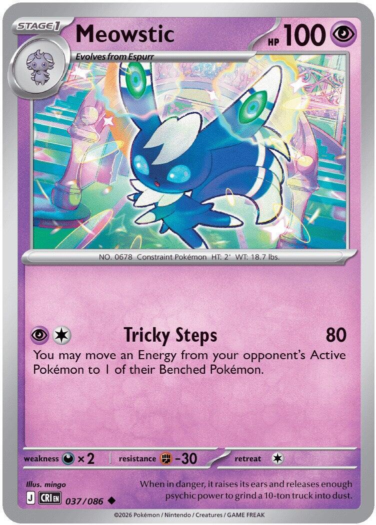 Meowstic (037/086) [Mega Evolution: Chaos Rising] | Exor Games Bridgewater