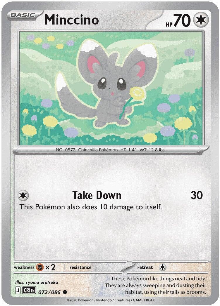 Minccino (072/086) [Mega Evolution: Chaos Rising] | Exor Games Bridgewater
