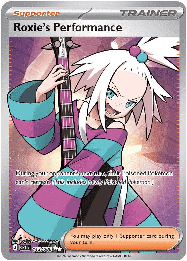 Roxie's Performance (112/086) [Mega Evolution: Chaos Rising] | Exor Games Bridgewater