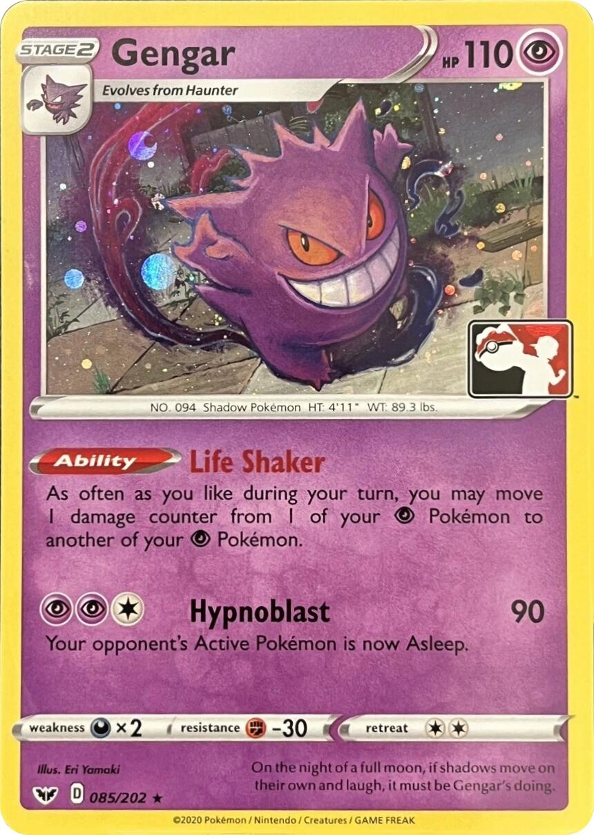 Gengar (085/202) (Library Exclusive) [Sword & Shield: Base Set] | Exor Games Bridgewater