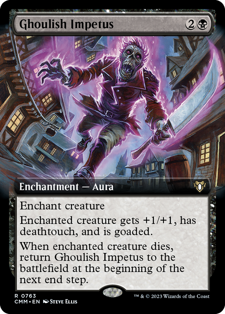 Ghoulish Impetus (Extended Art) [Commander Masters] | Exor Games Bridgewater