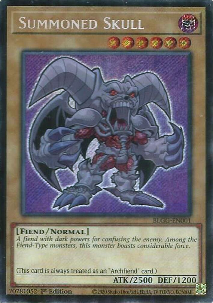 Summoned Skull [BLGG-EN001] Secret Rare | Exor Games Bridgewater