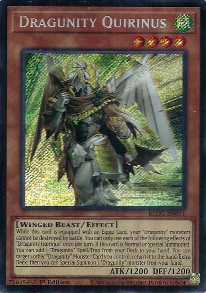 Dragunity Quirinus [BLGG-EN011] Secret Rare | Exor Games Bridgewater
