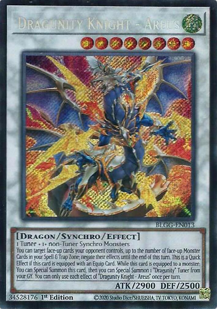 Dragunity Knight - Areus [BLGG-EN013] Secret Rare | Exor Games Bridgewater