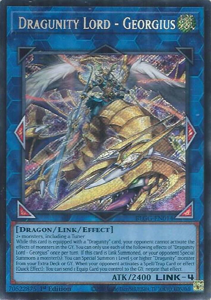 Dragunity Lord - Georgius [BLGG-EN014] Secret Rare | Exor Games Bridgewater