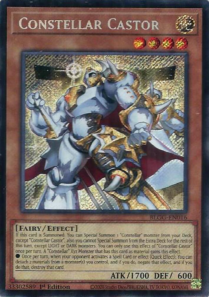Constellar Castor [BLGG-EN016] Secret Rare | Exor Games Bridgewater