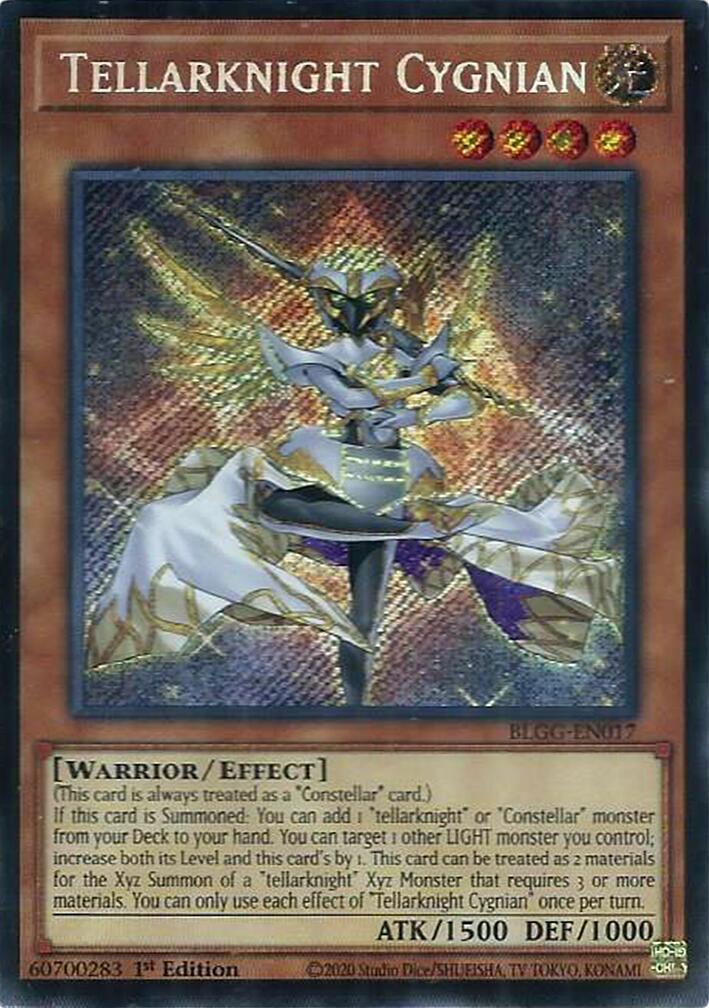 Tellarknight Cygnian [BLGG-EN017] Secret Rare | Exor Games Bridgewater