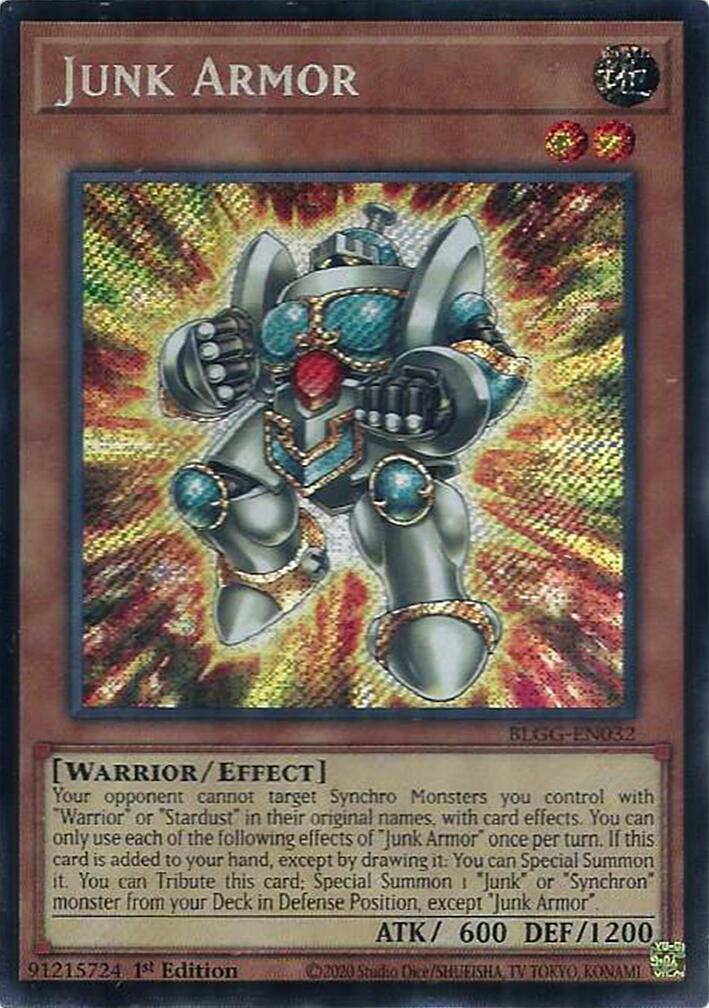 Junk Armor [BLGG-EN032] Secret Rare | Exor Games Bridgewater
