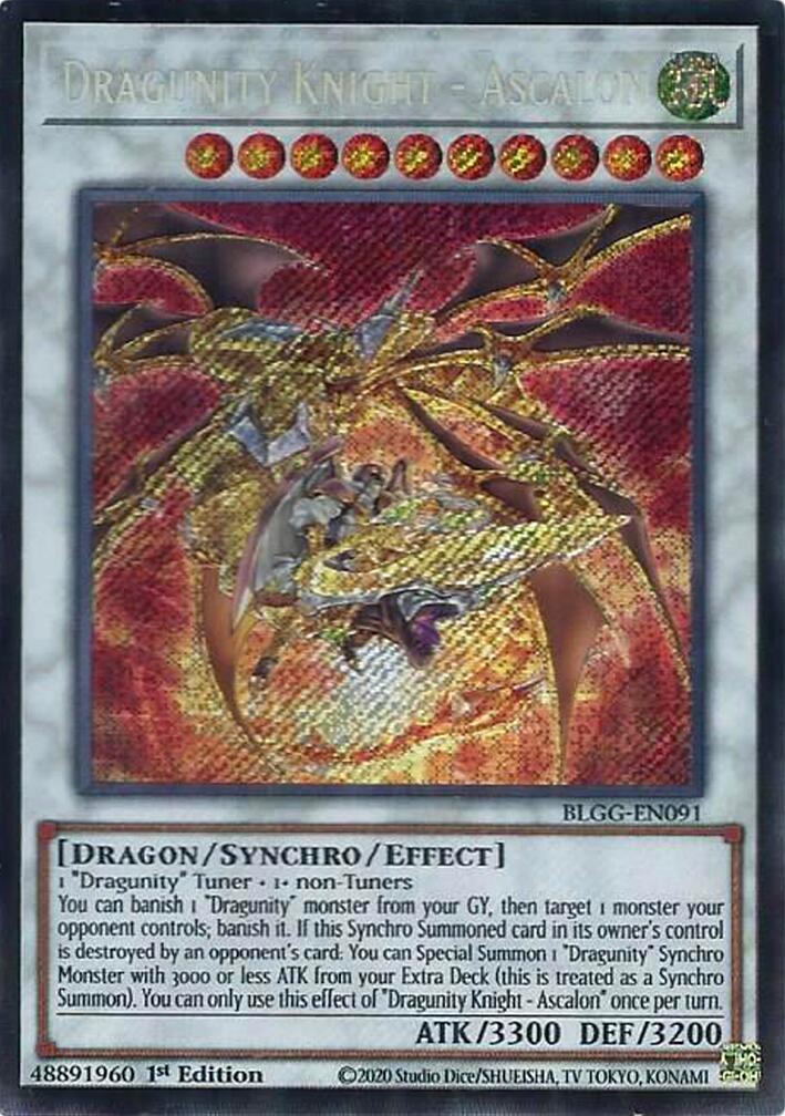 Dragunity Knight - Ascalon [BLGG-EN091] Secret Rare | Exor Games Bridgewater