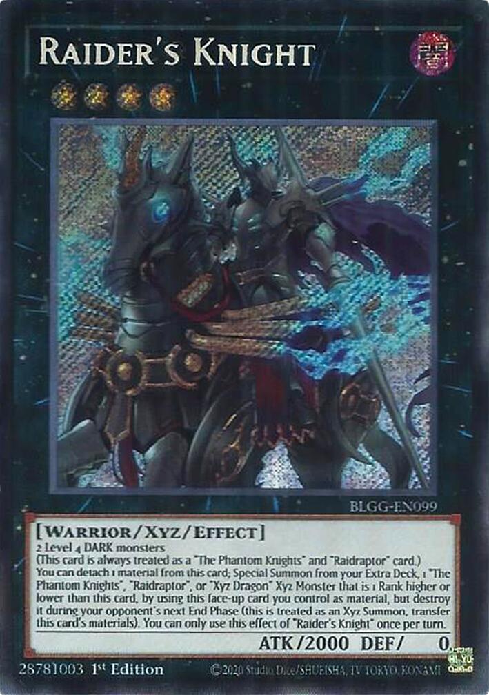 Raider's Knight [BLGG-EN099] Secret Rare | Exor Games Bridgewater