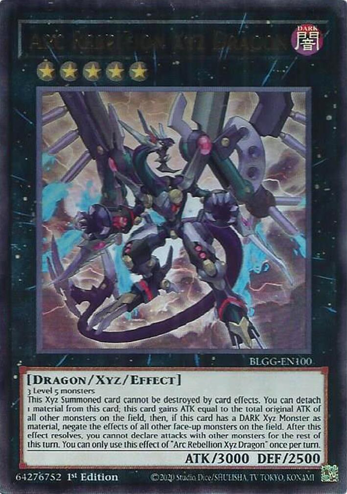 Arc Rebellion Xyz Dragon [BLGG-EN100] Ultra Rare | Exor Games Bridgewater