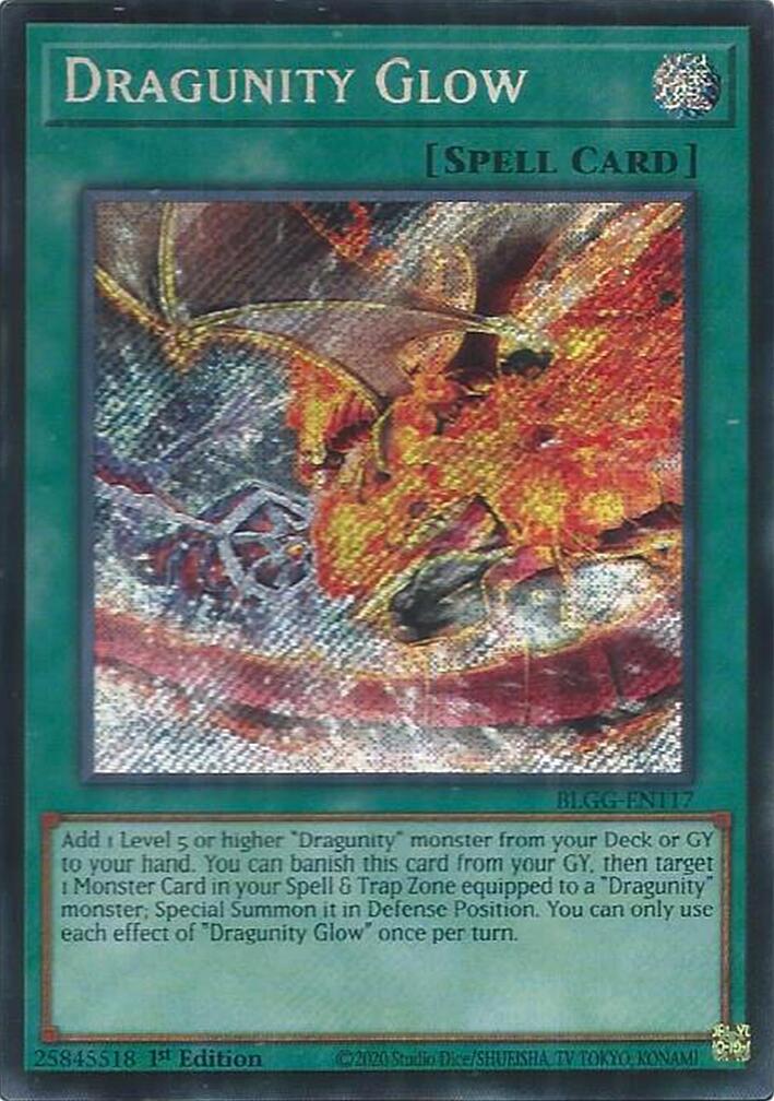 Dragunity Glow [BLGG-EN117] Secret Rare | Exor Games Bridgewater