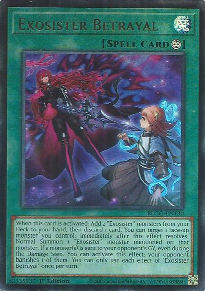 Exosister Betrayal [BLGG-EN130] Ultra Rare | Exor Games Bridgewater