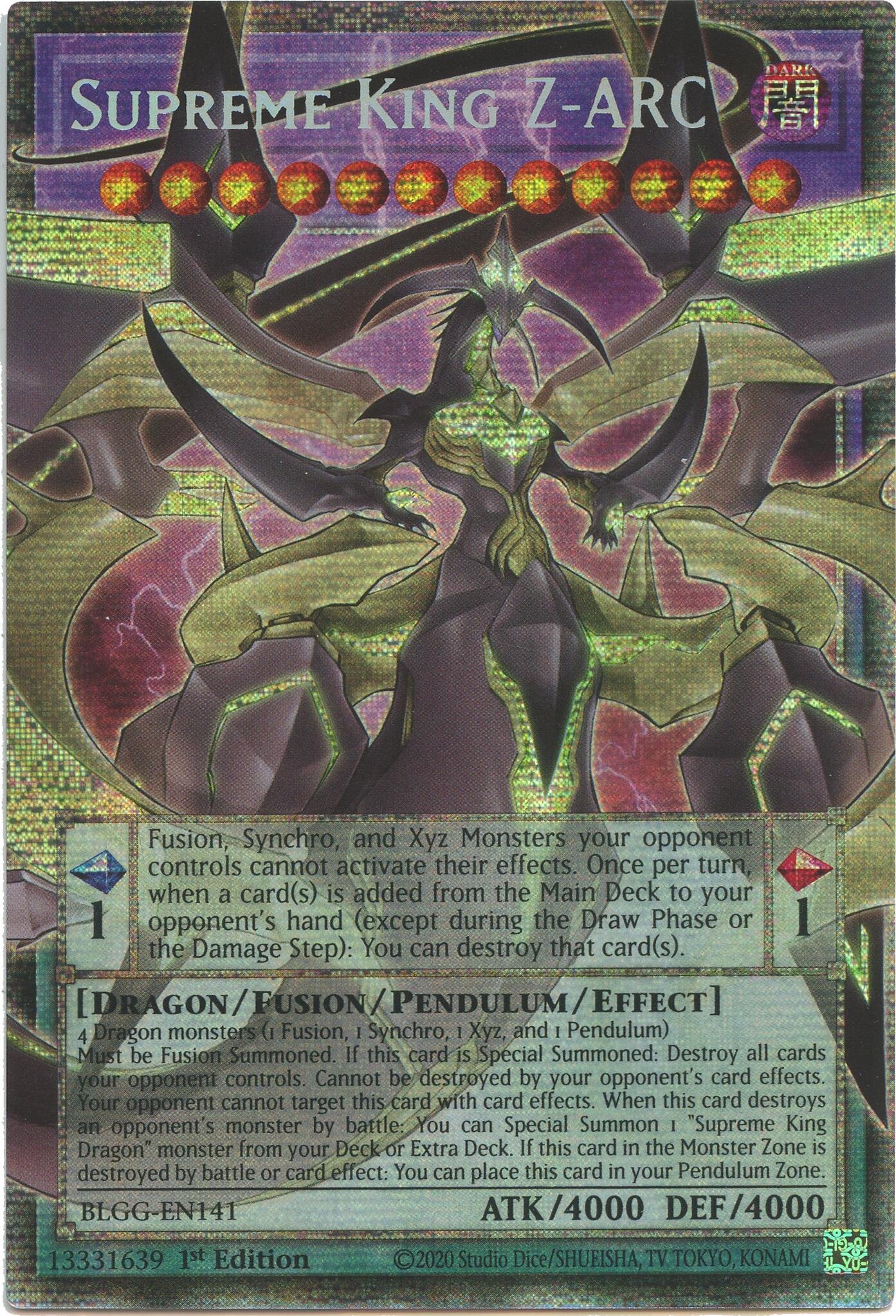 Supreme King Z-ARC (Starlight Rare) [BLGG-EN141] Starlight Rare | Exor Games Bridgewater