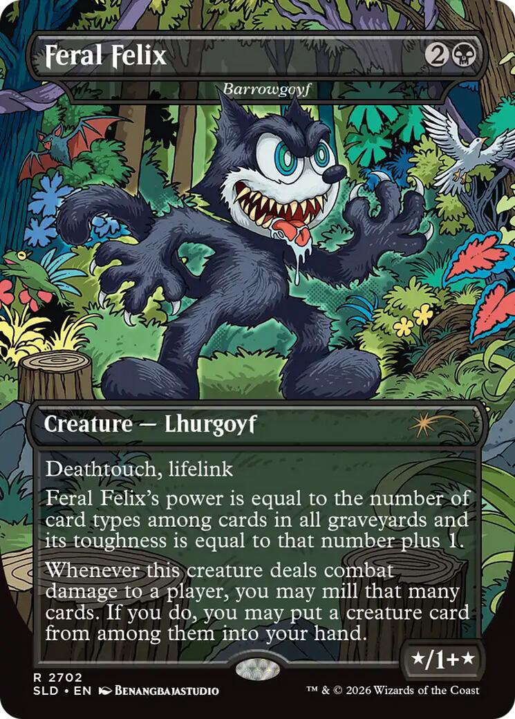 Feral Felix - Barrowgoyf [Secret Lair Drop Series] | Exor Games Bridgewater