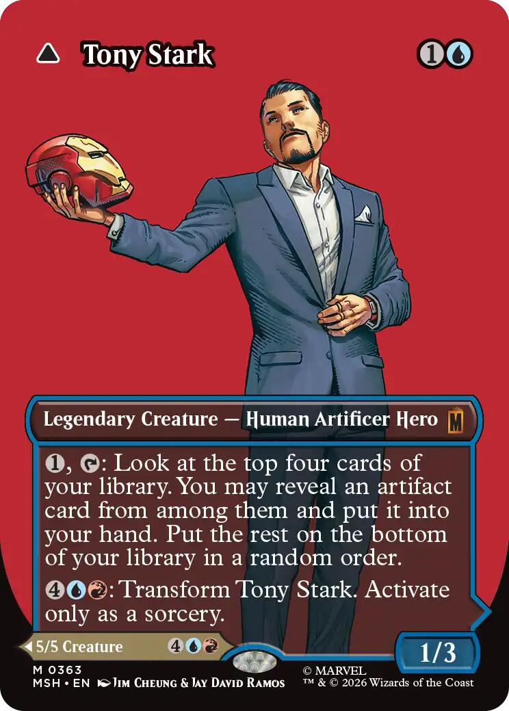 Tony Stark (Borderless) (0363) [Marvel Super Heroes] | Exor Games Bridgewater