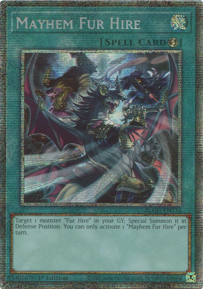 Mayhem Fur Hire (Starlight Foil) [BLGG-EN116] Starfoil Rare | Exor Games Bridgewater