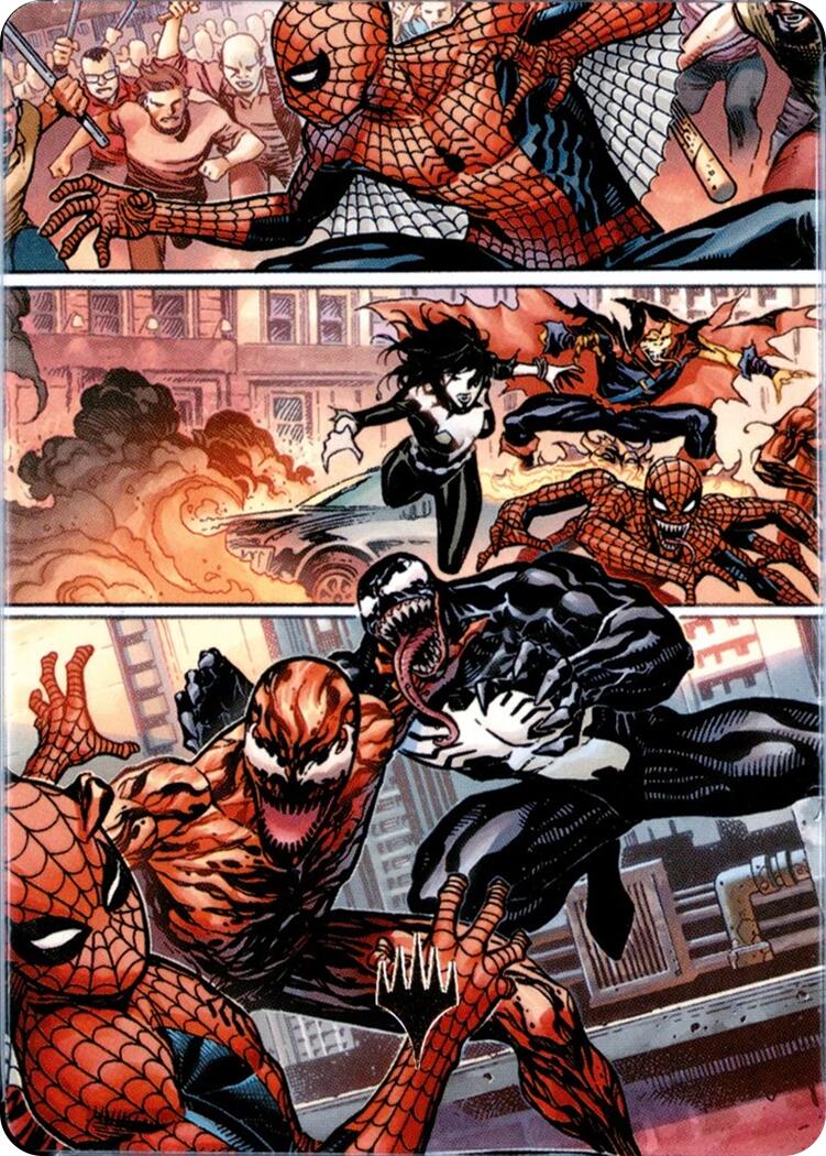 Maximum Carnage Art Card (Gold-Stamped Planeswalker Symbol) [Marvel's Spider-Man Art Series] | Exor Games Bridgewater