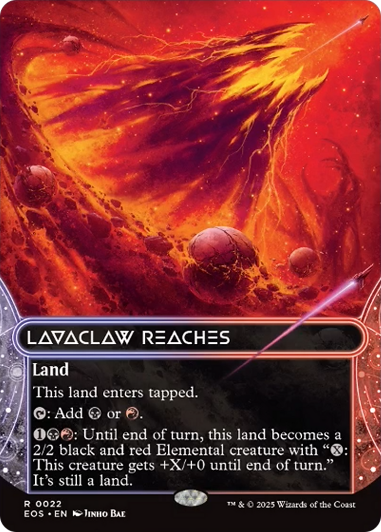Lavaclaw Reaches (0022) (Borderless) [Edge of Eternities: Stellar Sights] | Exor Games Bridgewater