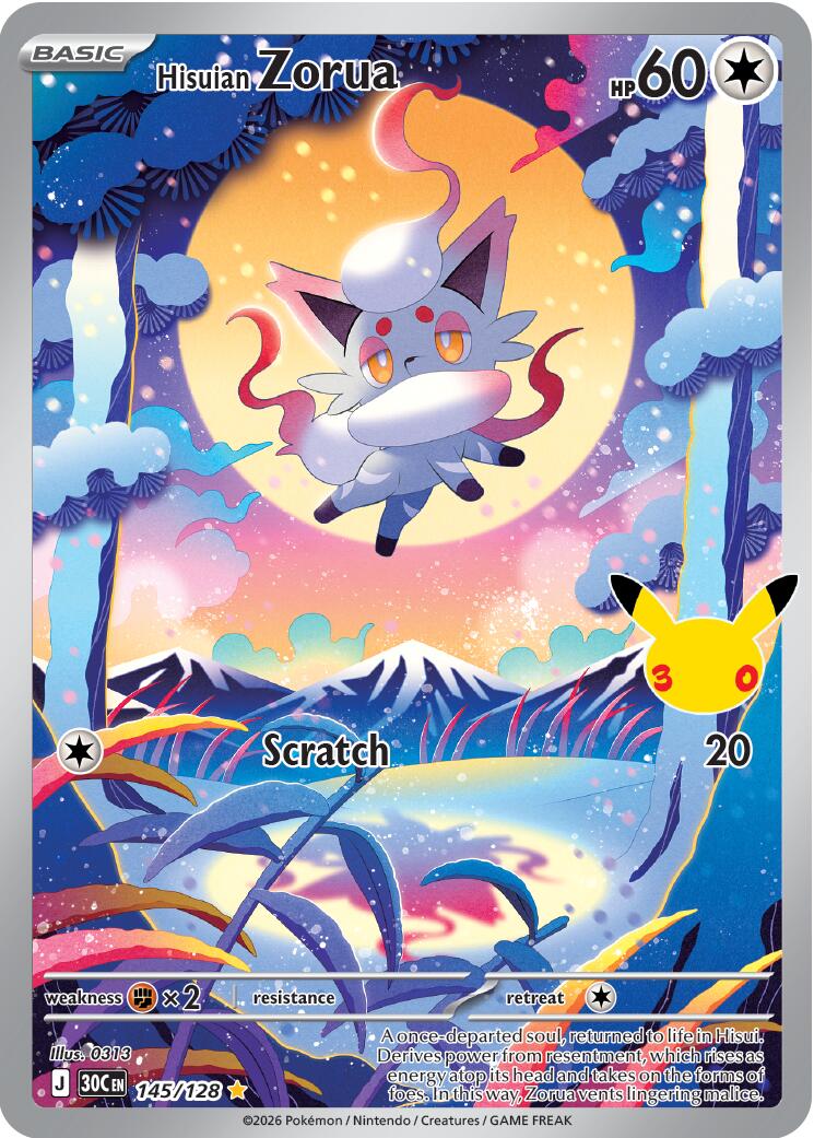 Hisuian Zorua (145/128) [Mega Evolution: 30th Celebration] | Exor Games Bridgewater
