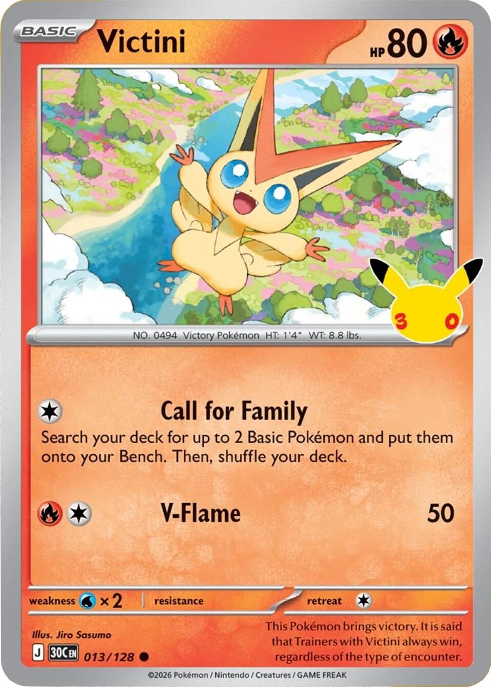 Victini (013/128) [Mega Evolution: 30th Celebration] | Exor Games Bridgewater