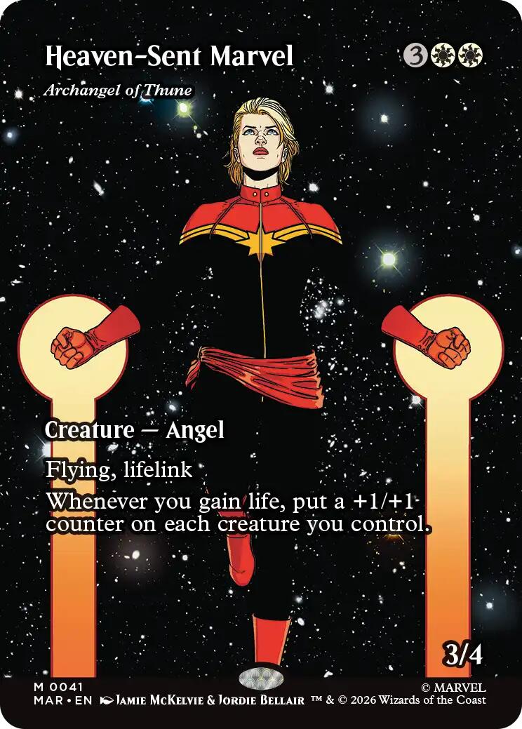 Heaven-Sent Marvel - Archangel of Thune (Borderless) [Marvel Universe: Eternal-Legal] | Exor Games Bridgewater