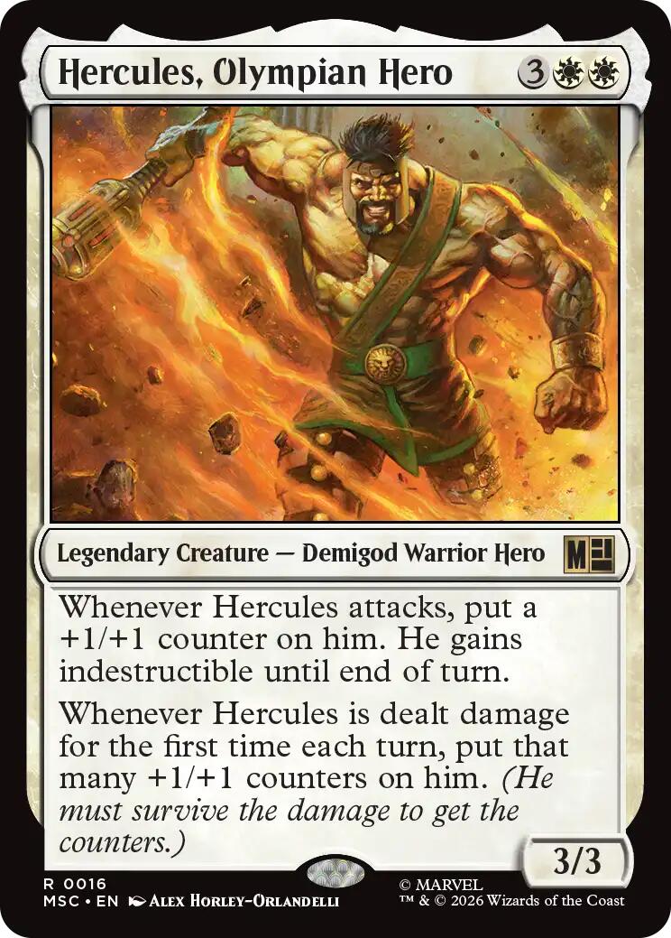 Hercules, Olympian Hero (Surge Foil) [Marvel Super Heroes Commander] | Exor Games Bridgewater