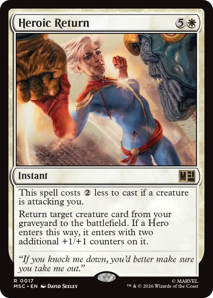 Heroic Return (Surge Foil) [Marvel Super Heroes Commander] | Exor Games Bridgewater