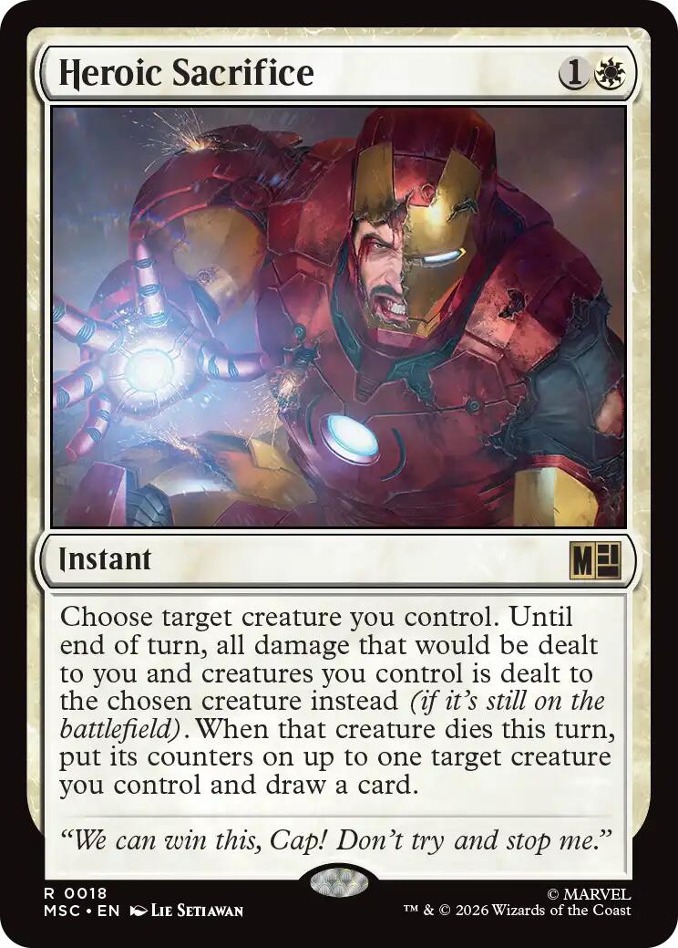 Heroic Sacrifice (Surge Foil) [Marvel Super Heroes Commander] | Exor Games Bridgewater