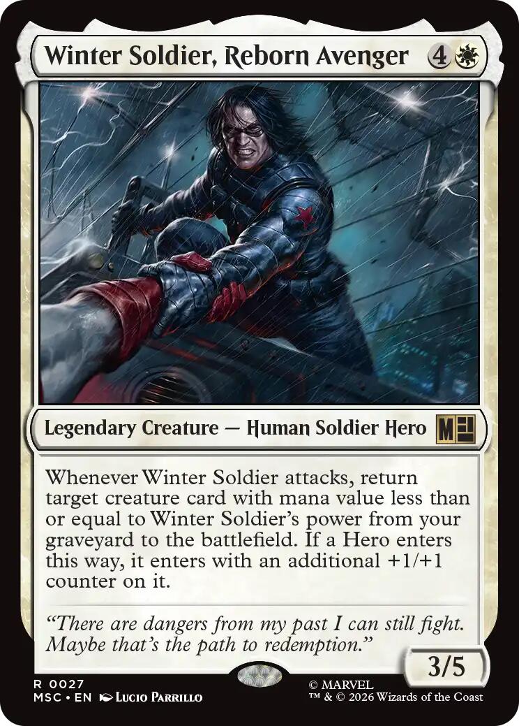 Winter Soldier, Reborn Avenger (Surge Foil) [Marvel Super Heroes Commander] | Exor Games Bridgewater