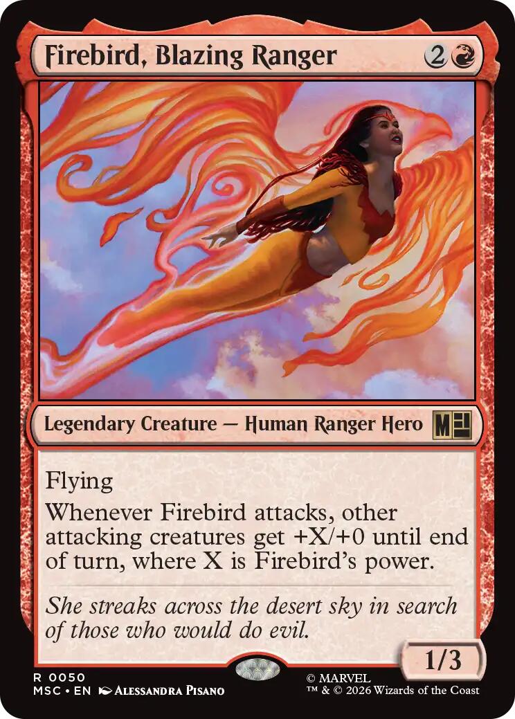 Firebird, Blazing Ranger (Surge Foil) [Marvel Super Heroes Commander] | Exor Games Bridgewater