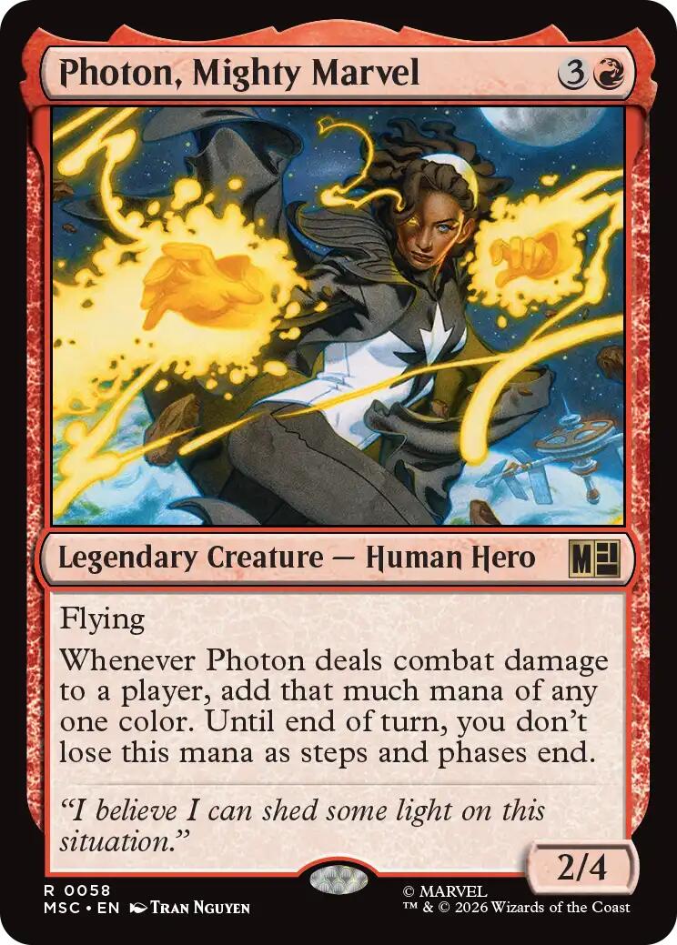 Photon, Mighty Marvel (Surge Foil) [Marvel Super Heroes Commander] | Exor Games Bridgewater