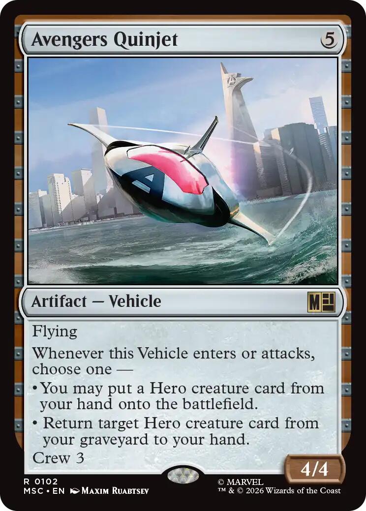 Avengers Quinjet (Surge Foil) [Marvel Super Heroes Commander] | Exor Games Bridgewater