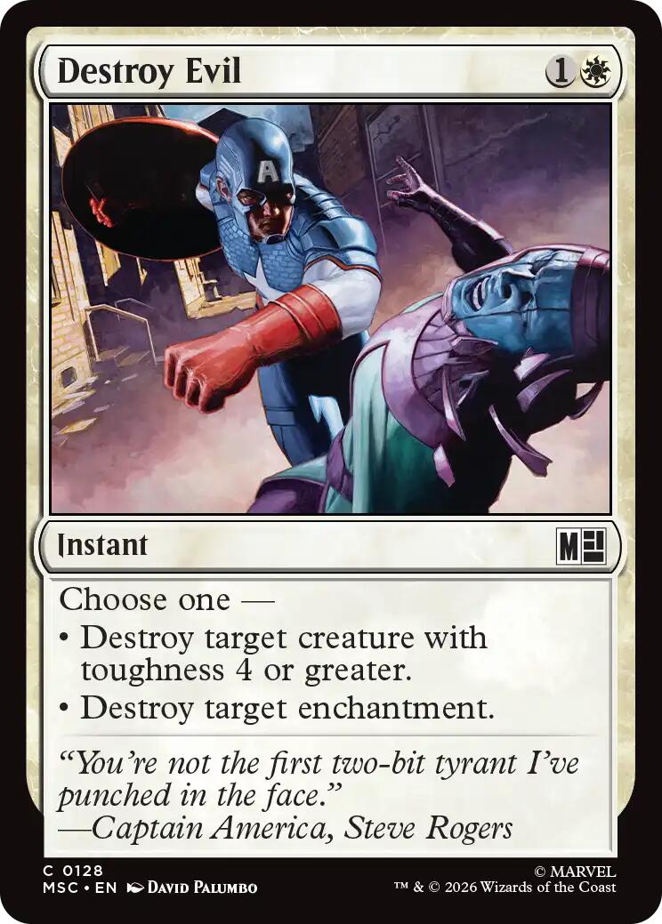 Destroy Evil (Surge Foil) [Marvel Super Heroes Commander] | Exor Games Bridgewater