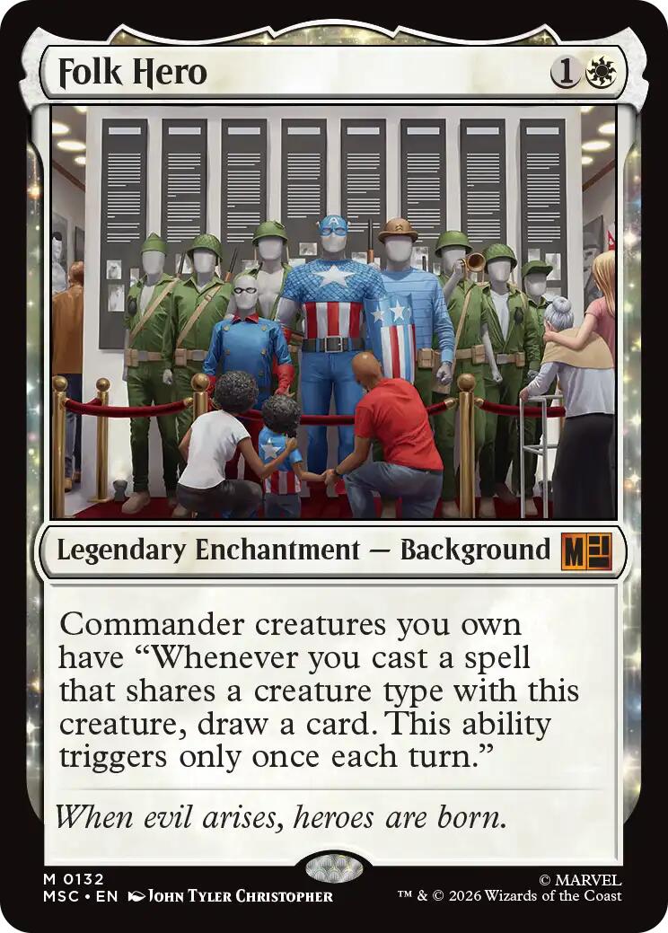 Folk Hero (Surge Foil) [Marvel Super Heroes Commander] | Exor Games Bridgewater