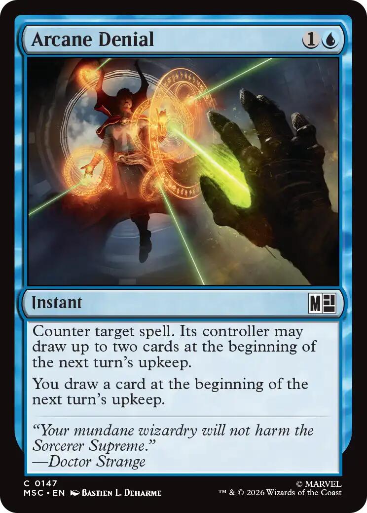 Arcane Denial (Surge Foil) [Marvel Super Heroes Commander] | Exor Games Bridgewater