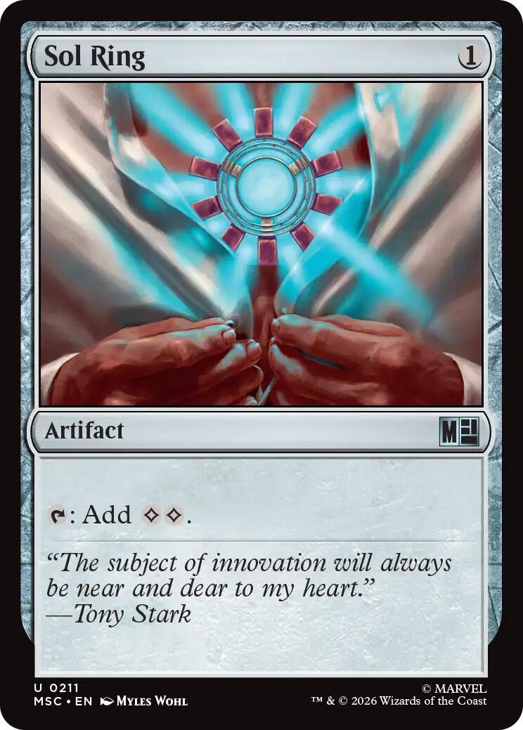 Sol Ring (0211) (Surge Foil) [Marvel Super Heroes Commander] | Exor Games Bridgewater
