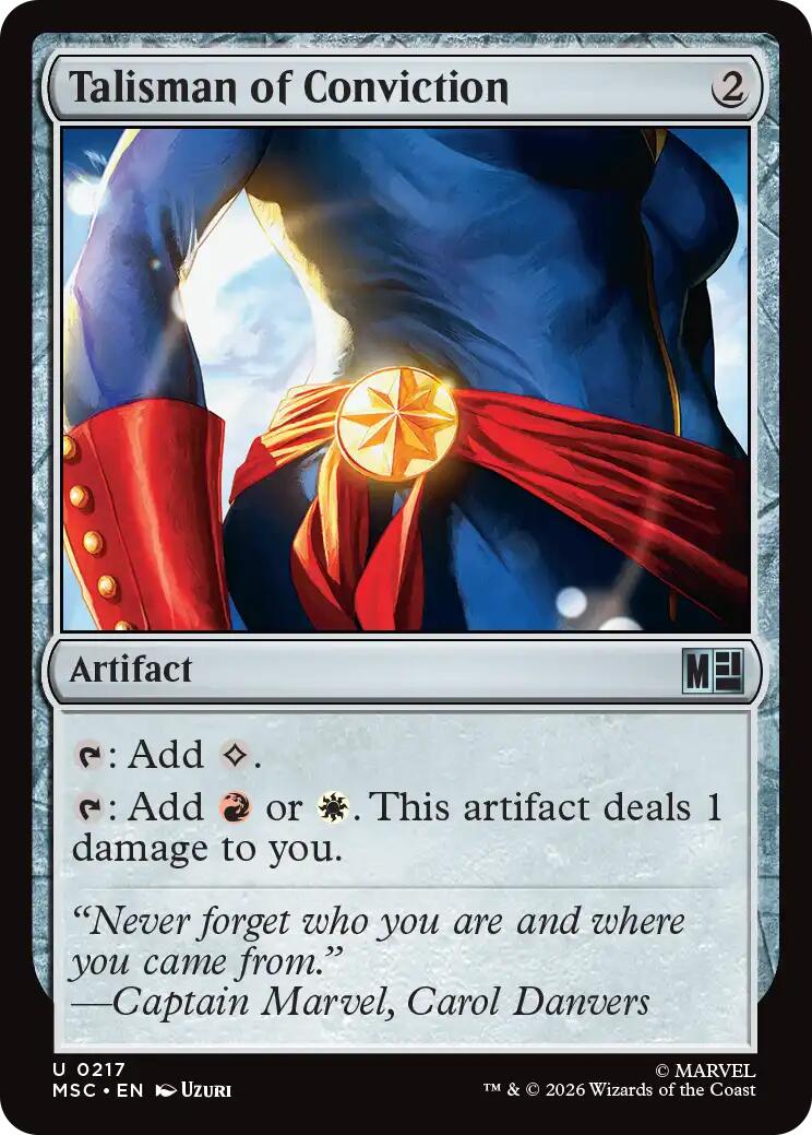 Talisman of Conviction (Surge Foil) [Marvel Super Heroes Commander] | Exor Games Bridgewater