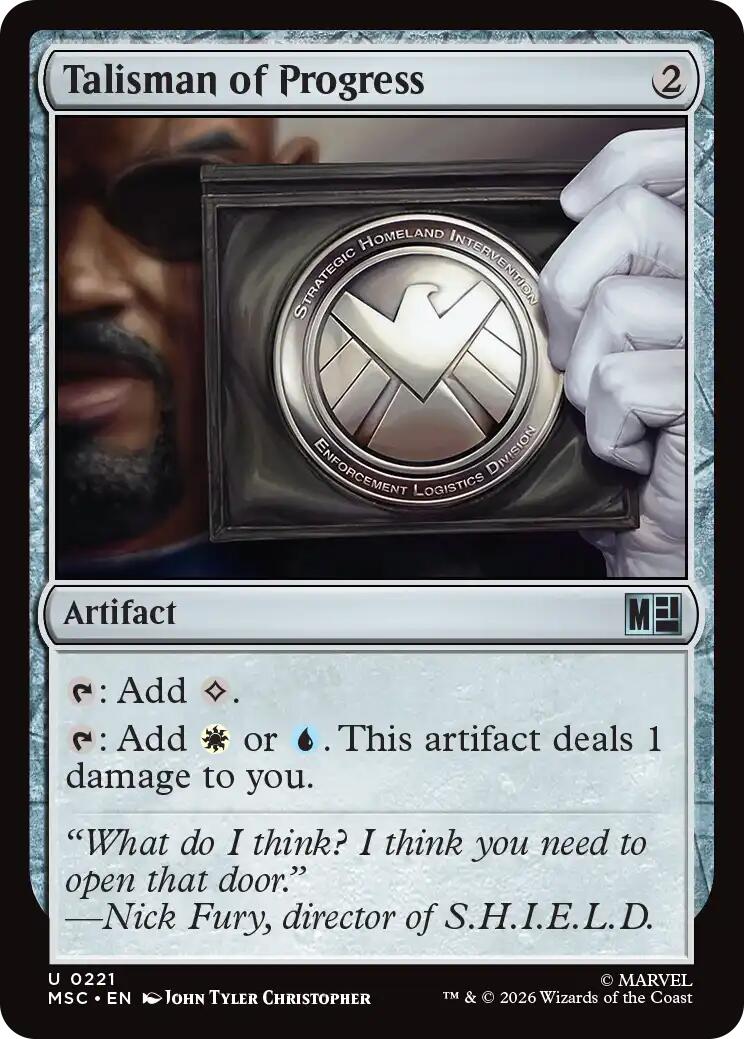 Talisman of Progress (Surge Foil) [Marvel Super Heroes Commander] | Exor Games Bridgewater